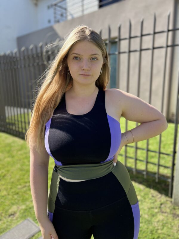 Crop Top deportivo Jana - VSeco / Violeta