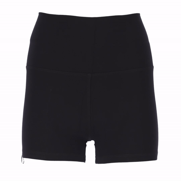 Calza deportiva short de alto impacto Plus - negro