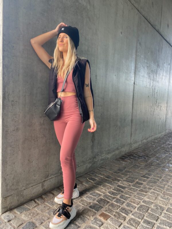 Crop Top Soft Premium - Rosa viejo