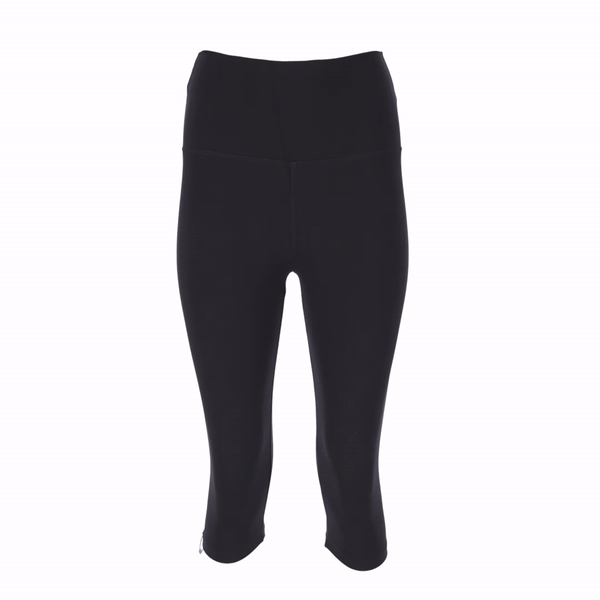 Calza deportiva 3/4 de alto impacto Basic - negro