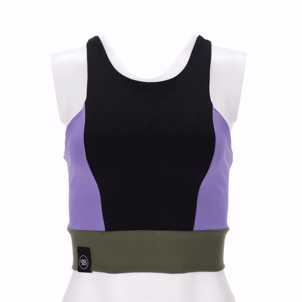 Crop Top deportivo Jana - VSeco / Violeta