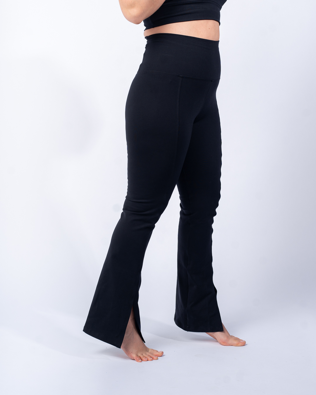 Calza deportiva con tajo de alto impacto - Negro