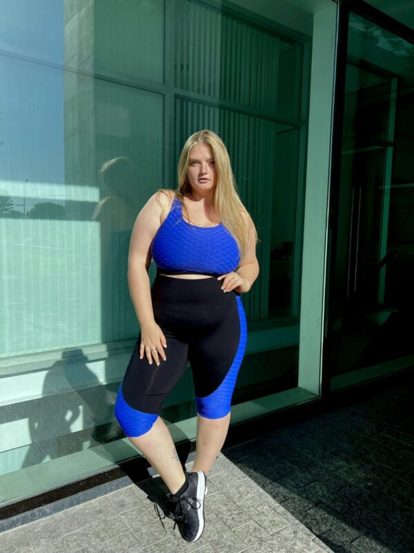 Crop Top deportivo Mercy - Azul