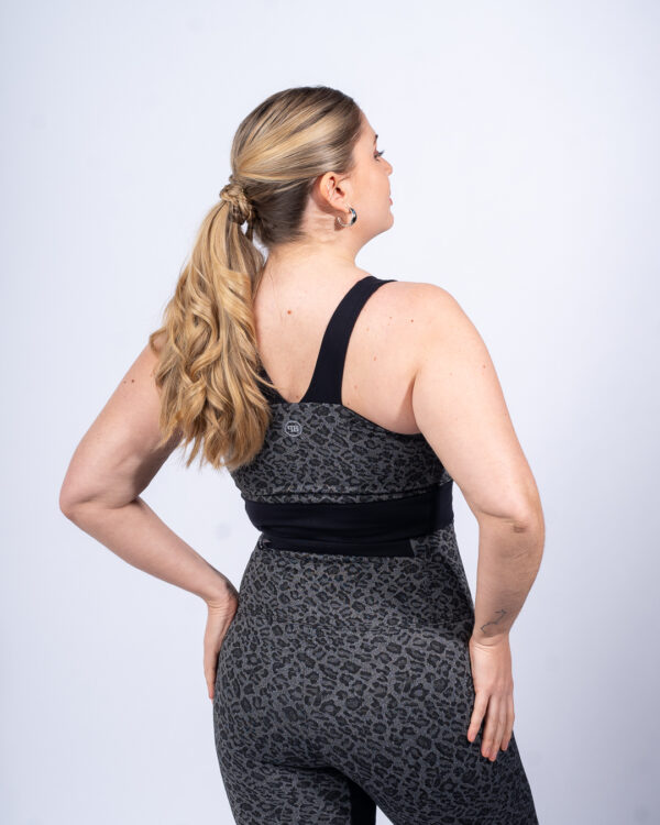 Crop Top deportivo de alto impacto esc V - Print