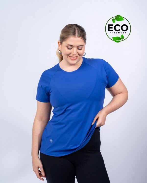 Remera deportiva Ana ECO - azul