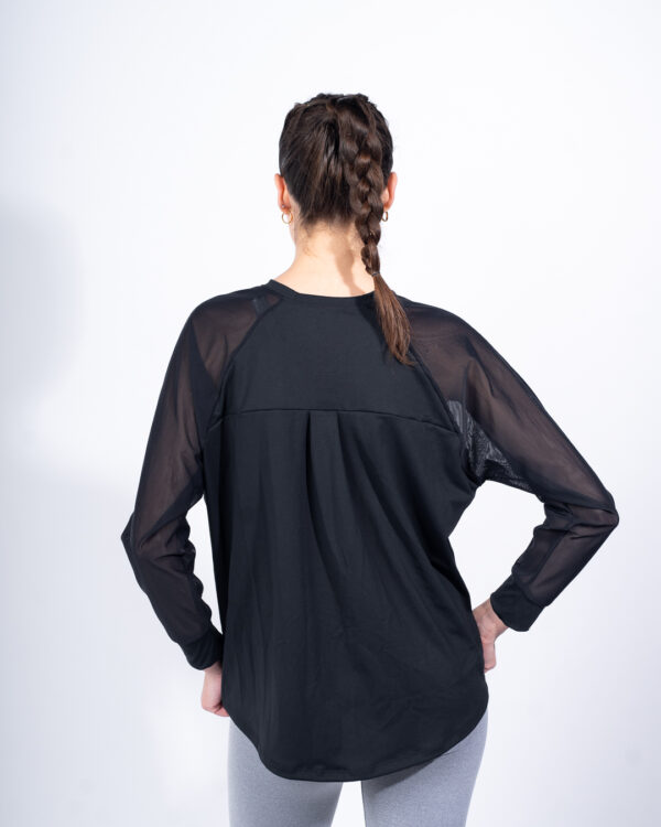 Buzo deportivo Long Mesh - Negro