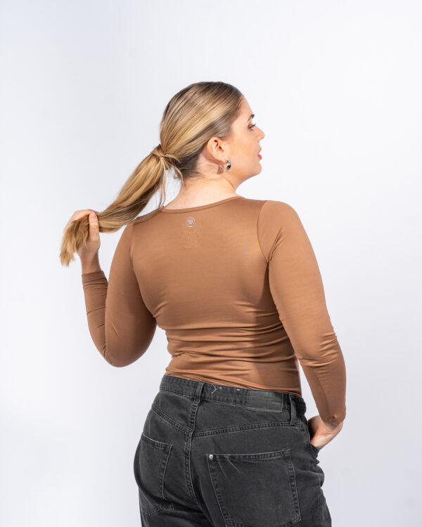 Remera térmica Soft Mujer - Marrón