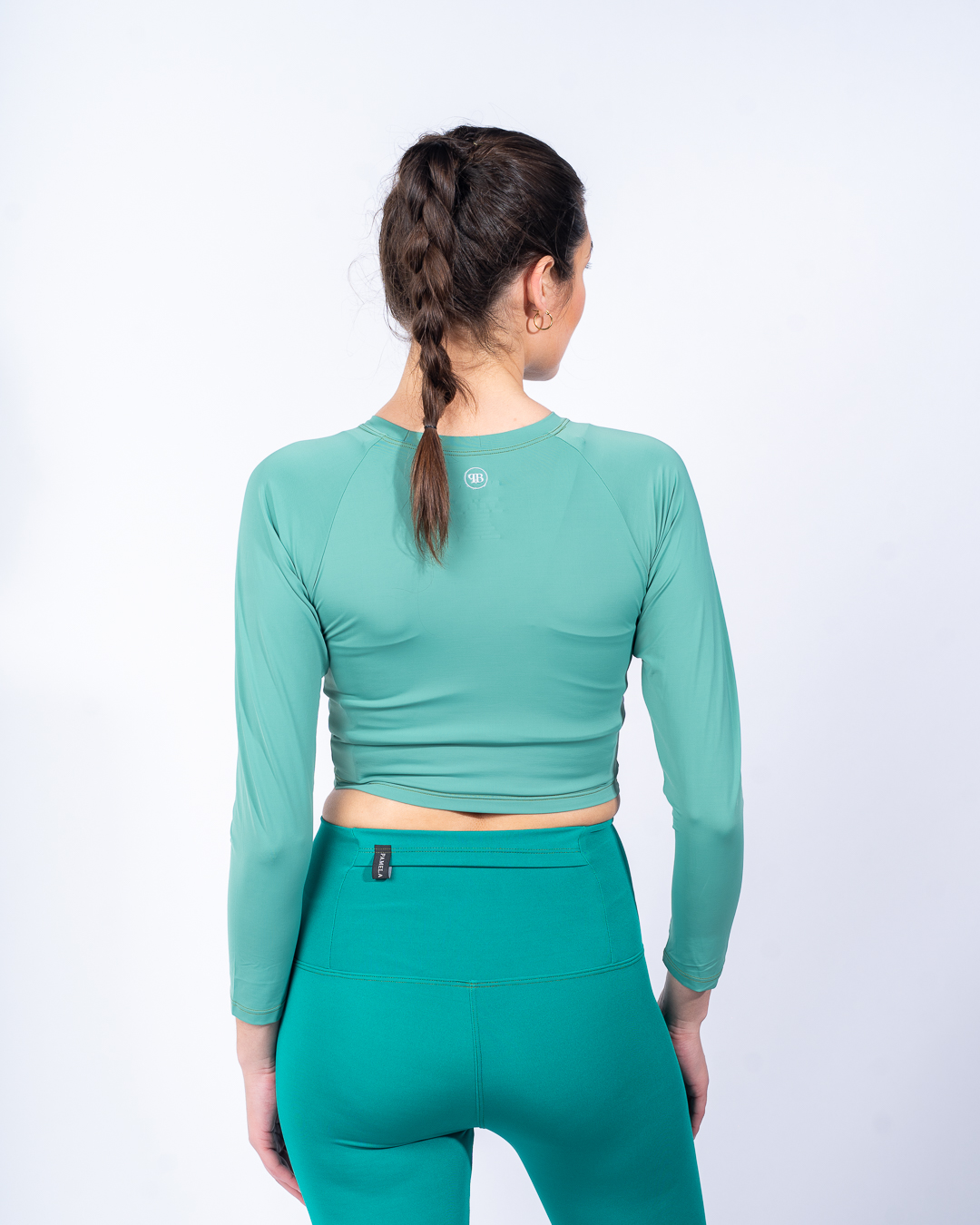 Remera deportiva Crop ECO - Jade - Imagen 3