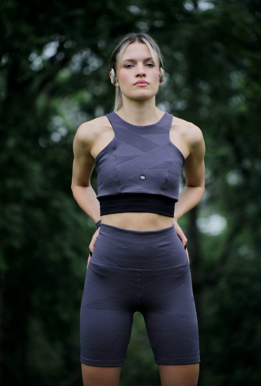 Crop Top Edna de Alto impacto - Gris - Imagen 3